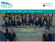 Tablet Screenshot of miramarvet.com.au